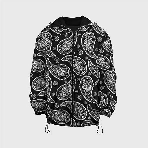 Детская куртка Паттерн огурцы / 3D-Черный – фото 1