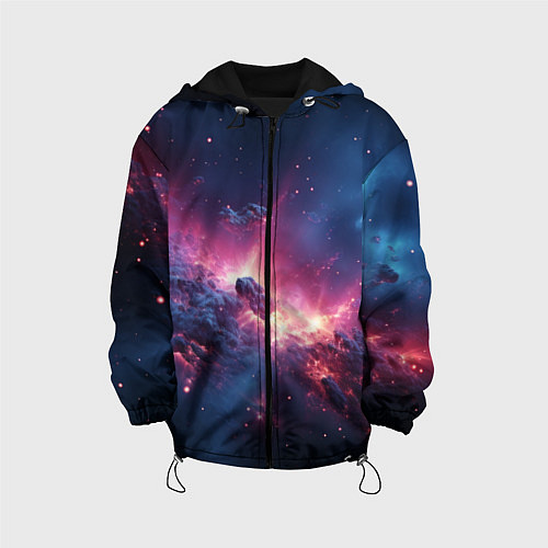 Детская куртка Взрыв в космосе / 3D-Черный – фото 1