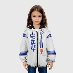Куртка с капюшоном детская Скафандр Сургут 01, цвет: 3D-черный — фото 2