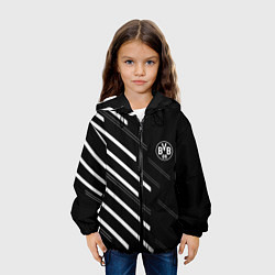 Куртка с капюшоном детская Borussia sport fc, цвет: 3D-черный — фото 2