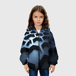 Куртка с капюшоном детская Броня нанотехнологичная, цвет: 3D-черный — фото 2