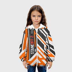 Куртка с капюшоном детская Standoff 2 geometry, цвет: 3D-белый — фото 2