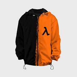 Куртка с капюшоном детская Half life краски оранж, цвет: 3D-черный