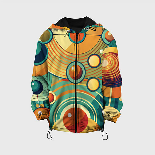 Детская куртка Схема центра вселенной / 3D-Черный – фото 1