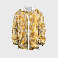 Куртка с капюшоном детская Золотая нива, цвет: 3D-белый