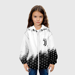 Куртка с капюшоном детская Juventus sport steel, цвет: 3D-белый — фото 2