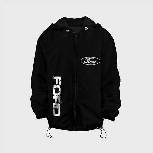 Детская куртка Ford logo white steel / 3D-Черный – фото 1