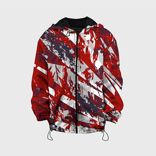 Детская куртка Яркий абстрактный узор для спорта / 3D-Черный – фото 1