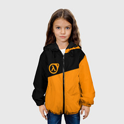 Куртка с капюшоном детская Half life orange game, цвет: 3D-черный — фото 2