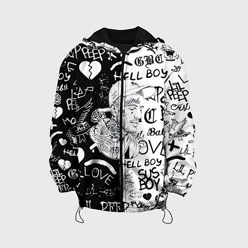 Детская куртка Lii Peep pattern rap / 3D-Черный – фото 1