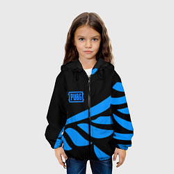 Куртка с капюшоном детская PUBG крылья, цвет: 3D-черный — фото 2