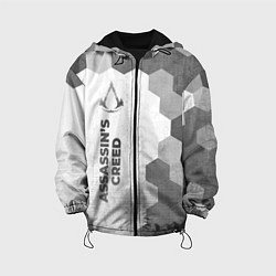 Куртка с капюшоном детская Assassins Creed - white gradient по-вертикали, цвет: 3D-черный