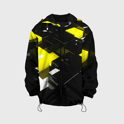 Детская куртка Абстракция обман зрения / 3D-Черный – фото 1