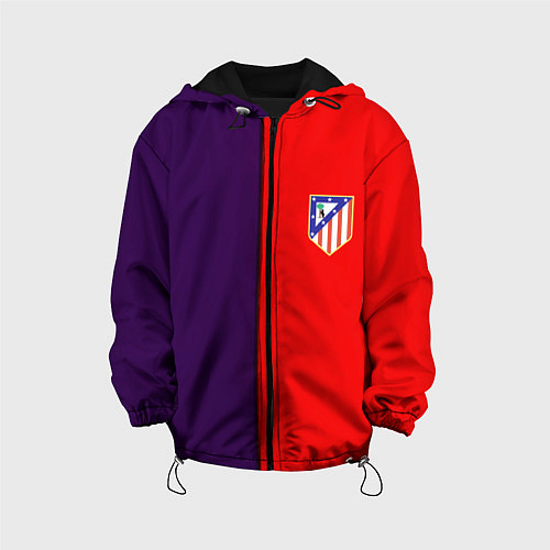 Детская куртка Атлетико полосы / 3D-Черный – фото 1