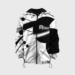 Куртка с капюшоном детская Milano - fashion abstraction, цвет: 3D-черный