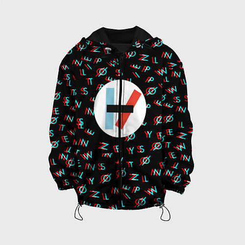 Детская куртка Twenty one pilots glitch / 3D-Черный – фото 1
