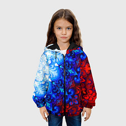 Куртка с капюшоном детская Душа моя Россия 2, цвет: 3D-черный — фото 2