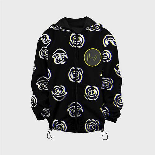 Детская куртка Twenty one pilots rose / 3D-Черный – фото 1