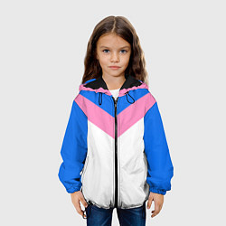 Куртка с капюшоном детская В стиле 90-х ретро спортивная, цвет: 3D-черный — фото 2