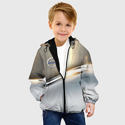 Куртка с капюшоном детская Volvo жёлтый метал, цвет: 3D-черный — фото 2