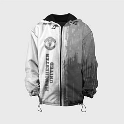 Детская куртка Manchester United - white gradient по-вертикали