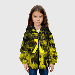 Куртка с капюшоном детская Half life flame game, цвет: 3D-черный — фото 2