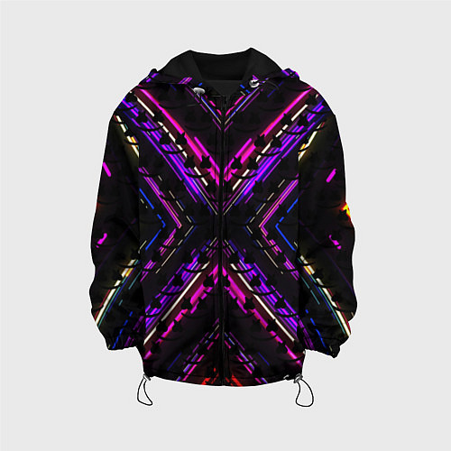 Детская куртка Marshmello geometry neon / 3D-Черный – фото 1