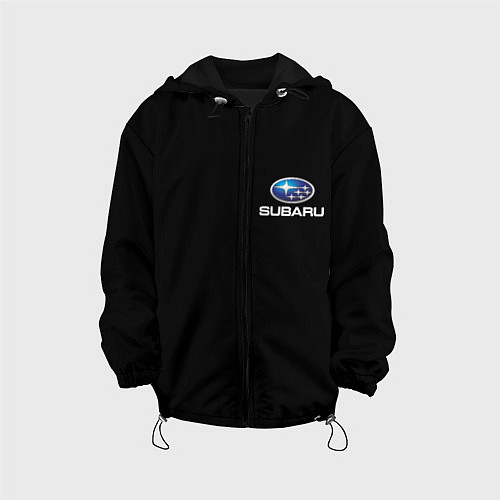 Детская куртка Subaru logo auto / 3D-Черный – фото 1