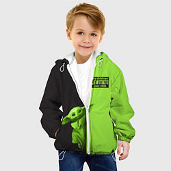 Куртка с капюшоном детская Child Grogu, цвет: 3D-белый — фото 2