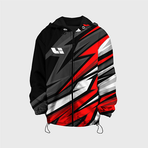 Детская куртка Lixiang - красный спортивный / 3D-Черный – фото 1