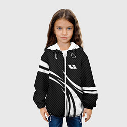 Куртка с капюшоном детская Lixiang - carbon black, цвет: 3D-белый — фото 2