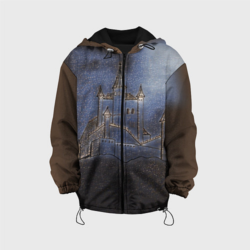 Детская куртка Замок принцессы / 3D-Черный – фото 1