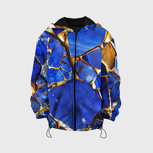 Детская куртка A gold mineral in a blue stone / 3D-Черный – фото 1