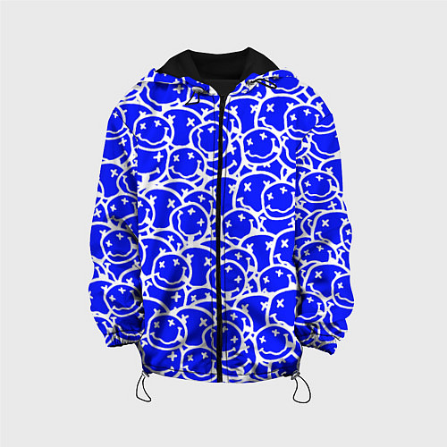 Детская куртка Nirvana logo blue / 3D-Черный – фото 1