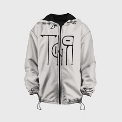 Куртка с капюшоном детская Вязью Таня - чёрная надпись, цвет: 3D-черный