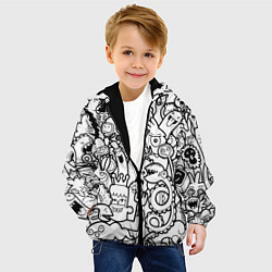 Куртка с капюшоном детская Каляки маляки, цвет: 3D-черный — фото 2