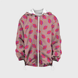 Детская куртка Узор из пурпурных листьев