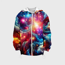 Детская куртка Colorfull neon space clouds - ai art fantasy