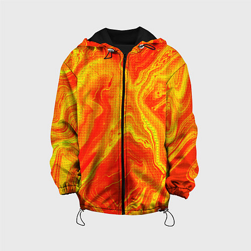 Детская куртка Огненный жёлто-красный / 3D-Черный – фото 1