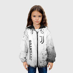 Куртка с капюшоном детская Juventus - white gradient вертикально, цвет: 3D-черный — фото 2