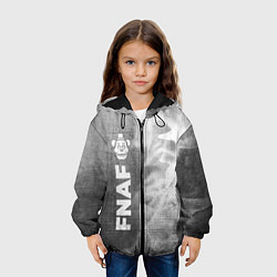 Куртка с капюшоном детская FNAF - grey gradient по-вертикали, цвет: 3D-черный — фото 2