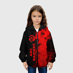 Куртка с капюшоном детская ARC Raiders - red gradient по-вертикали, цвет: 3D-черный — фото 2