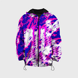 Куртка с капюшоном детская Monster energy краски гранж, цвет: 3D-черный