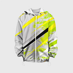 Детская куртка Color white light green