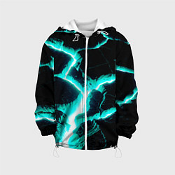 Детская куртка Color light blue black