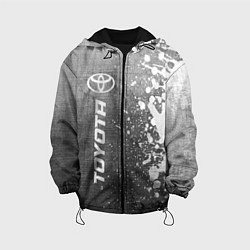 Куртка с капюшоном детская Toyota - grey gradient по-вертикали, цвет: 3D-черный