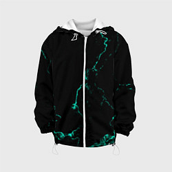 Детская куртка Color black turquoise