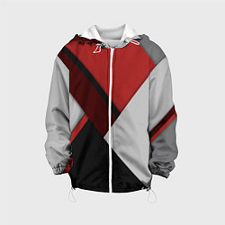 Детская куртка Color black red grey