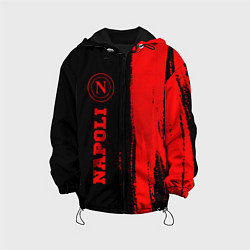 Куртка с капюшоном детская Napoli - red gradient по-вертикали, цвет: 3D-черный