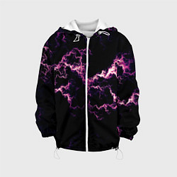 Куртка с капюшоном детская Lightning pink glow, цвет: 3D-белый
